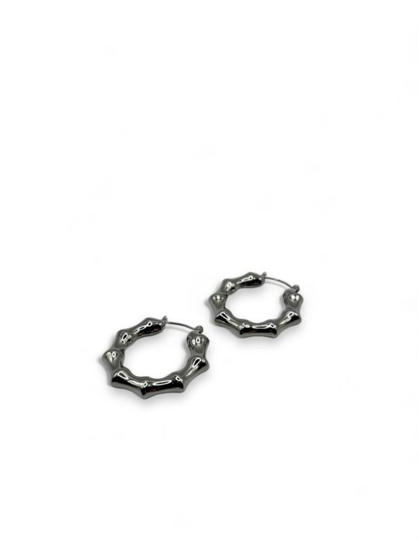 ORECCHINI BAMBOO MINI SILVER