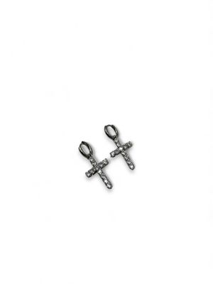 ORECCHINI CROCE SHINE SILVER