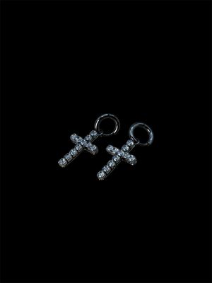 ORECCHINI CROCE SHINE SILVER