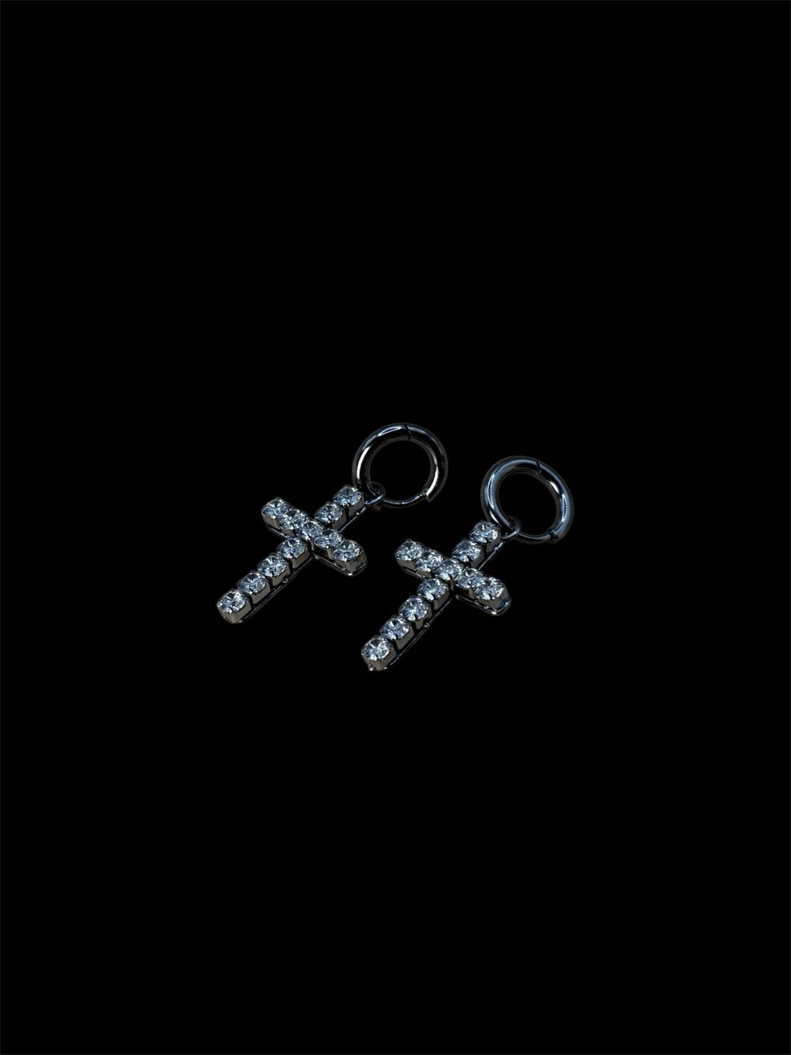ORECCHINI CROCE SHINE SILVER