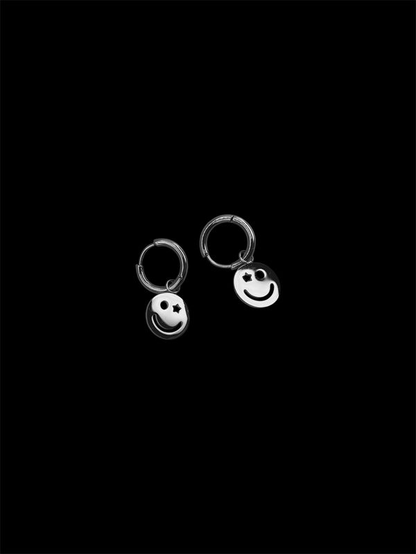 ORECCHINI SMILE SILVER