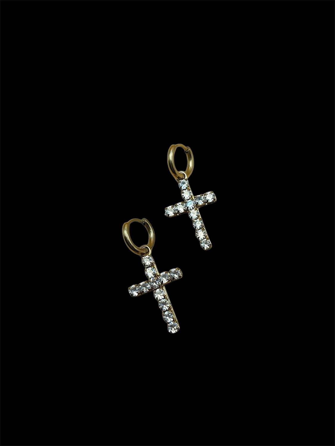 ORECCHINI CROCE SHINE GOLD