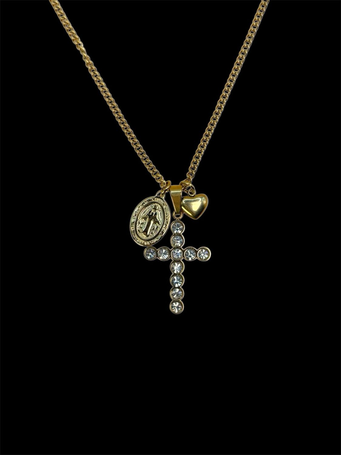 COLLANA CROCE MINI GOLD