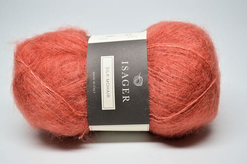 Isager Silk Mohair, 28, Coral