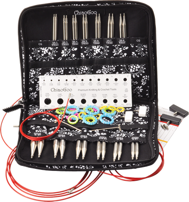 Chiagoo Twist, Interchangeable Red Lace, 5&quot; Complete Set US 2-15