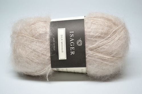 Isager Silk Mohair, 0, White