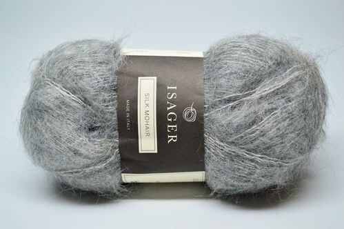 Isager Silk Mohair, 3S, Gray