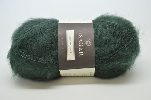 Isager Silk Mohair, 37, Hunter Green