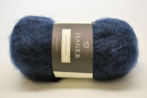 Isager Silk Mohair, 100, Navy