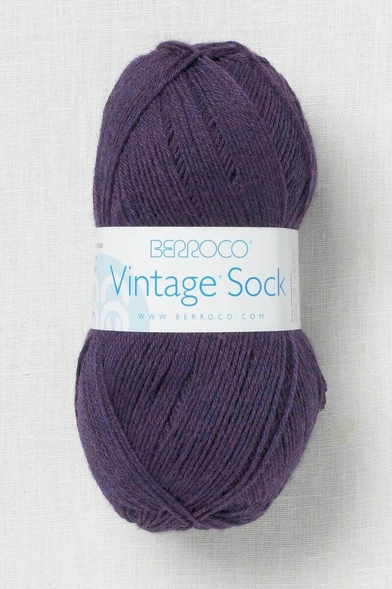 Vintage Sock, 12090, Aubergine