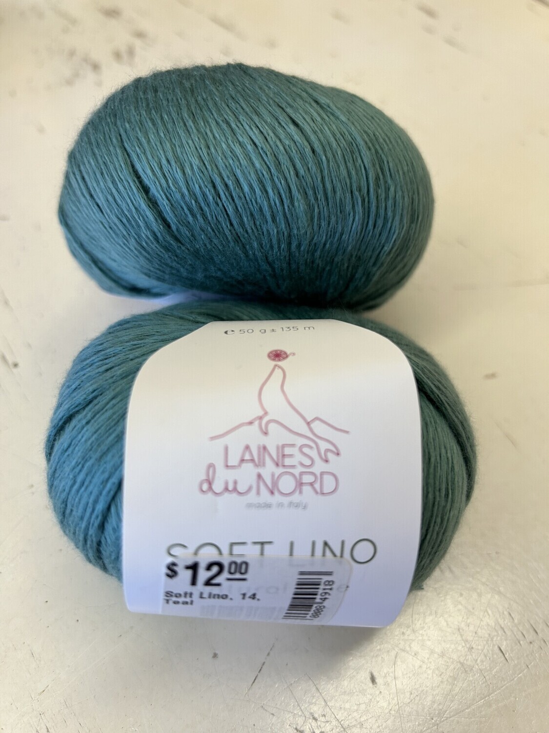 Soft Lino, 14, Teal
