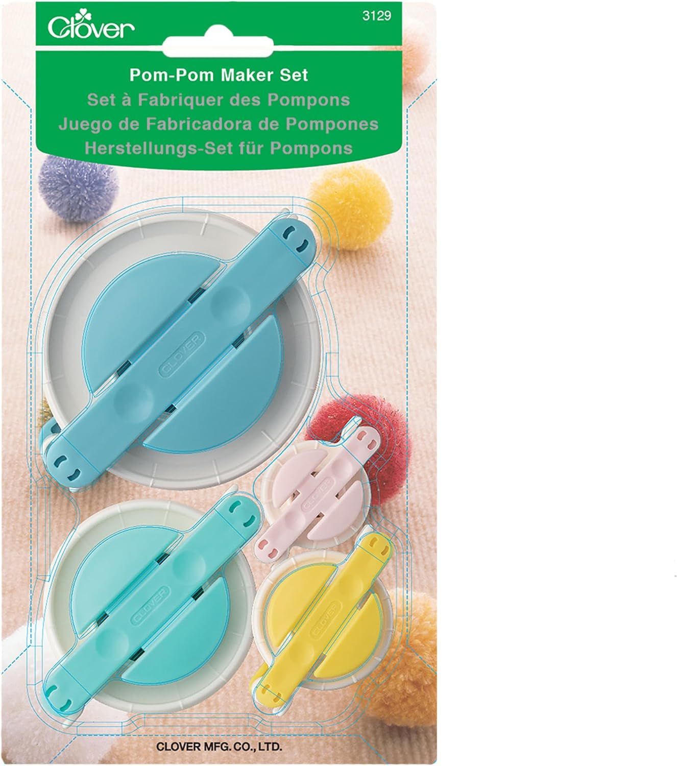 Pom-Pom Maker, 3129, 4 Pc Set