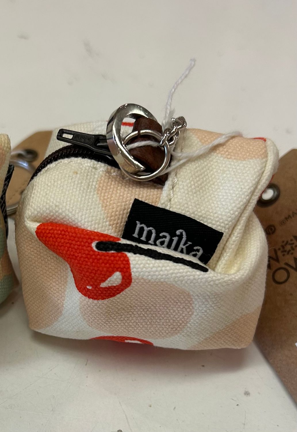 Maika Mini Cube Key Ring, Color: Cherries