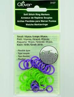 Clover Plastic Stitch Markers, 329