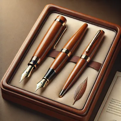 Wooden Fountain and Rollerball Sets