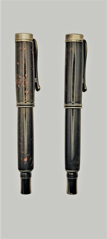 Retro Fountain and Rollerball Pen Set