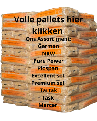 Volle pallets - prijzen inclusief bezorgen binnen ons bezorggebied