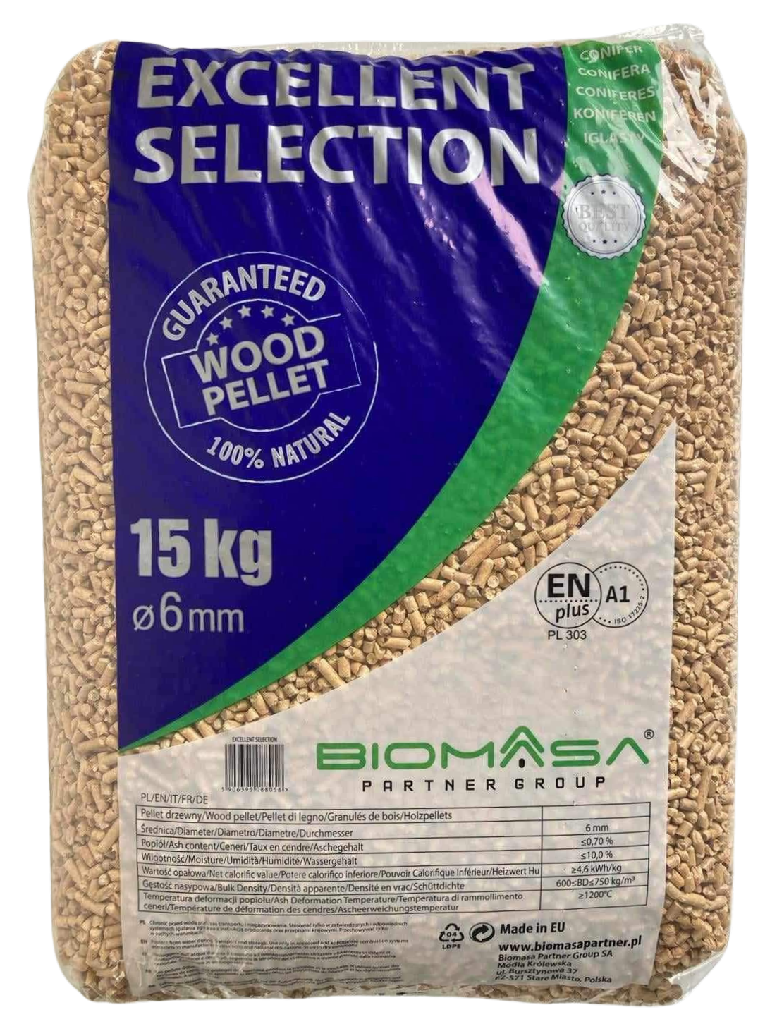 Excellent Selection Biomassa - Premium houtpellets 975kg