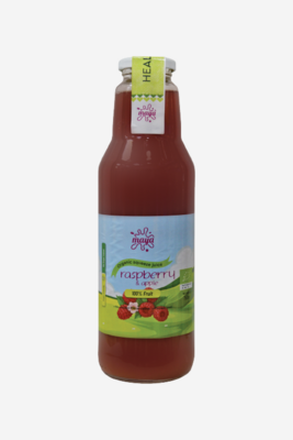 ZUMO DE FRUTAS ORGÁNICO FRAMBUESA Y MANZANA 750 ML