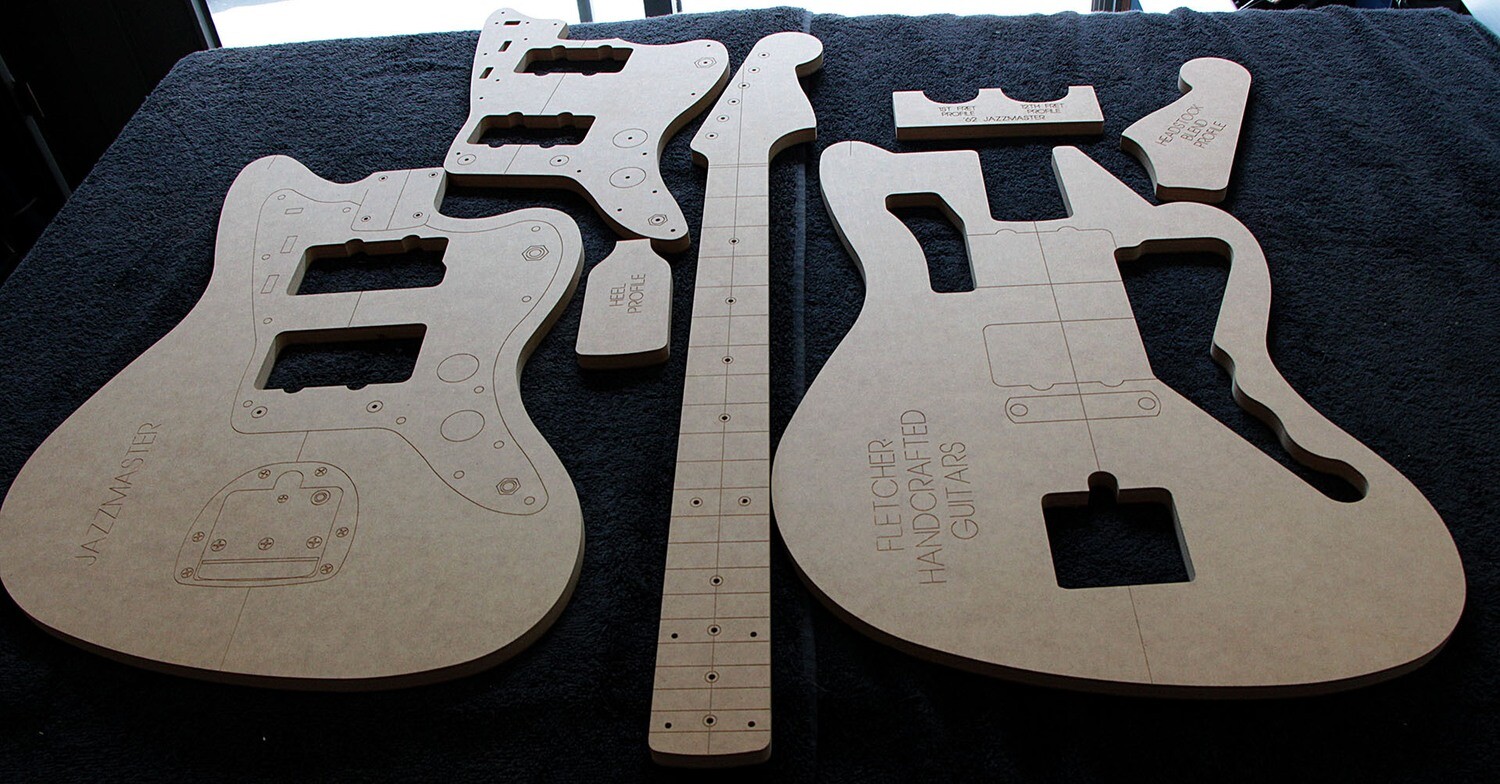 Jazzmaster Guitar Templates