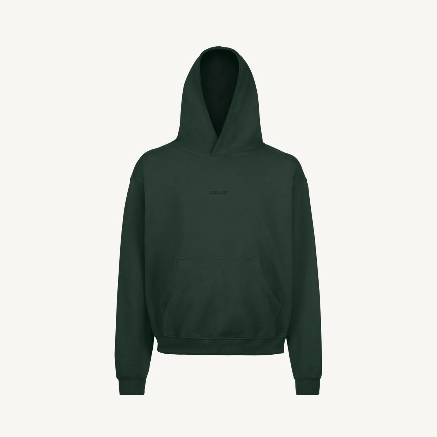 GREEN BASIC OVERSIZED HOODIE