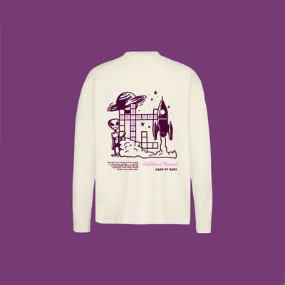 T-shirt manche longue Botanical Artwork en coton bio – Sérigraphie artisanale et design unique - Drop 4