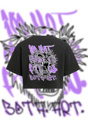 THE REBEL / CROPPED OVERSIZED TEE