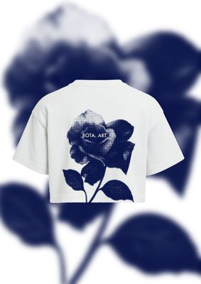 THE POET/ CROPPED OVERSIZED TEE