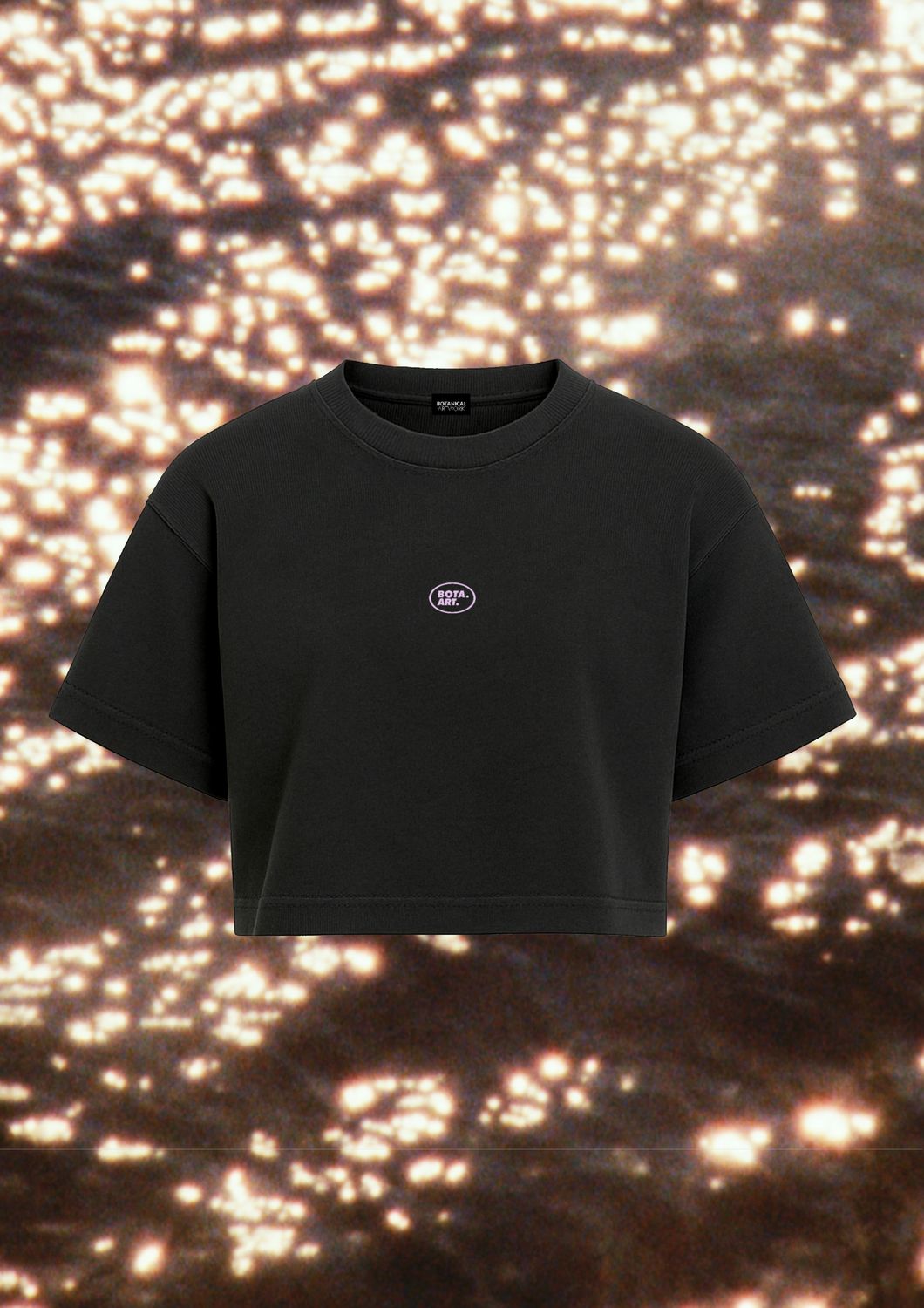 VINTAGE BLACK CROPPED TEE