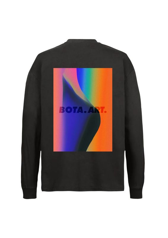 LANDSCAPE #5 BLACK OVERSIZED LS TEE