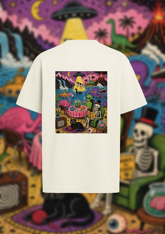KAY-oss / THE CAT / WHITE TEE