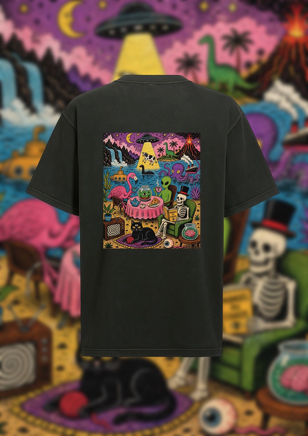 KAY-oss / THE CAT / BLACK TEE