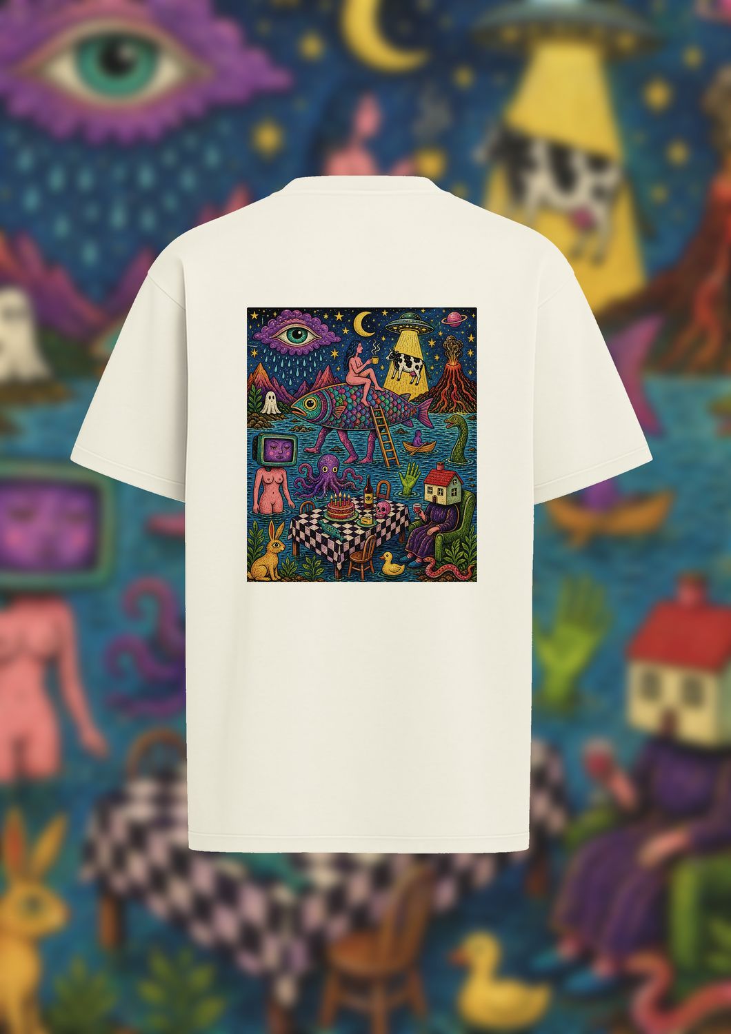 KAY-oss / THE ORACLE / WHITE TEE