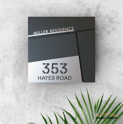 Mailbox Quadro P-01 by Studio Carino - Modern Wall-Mounted Anthracite Mailbox