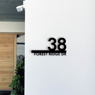 ELEGANT by Studio Carino - House Number Sign