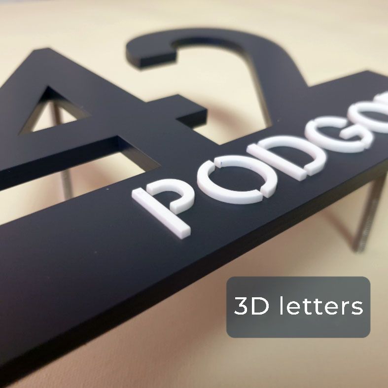 MODERN PREMIUM by Studio Carino - House Number Sign