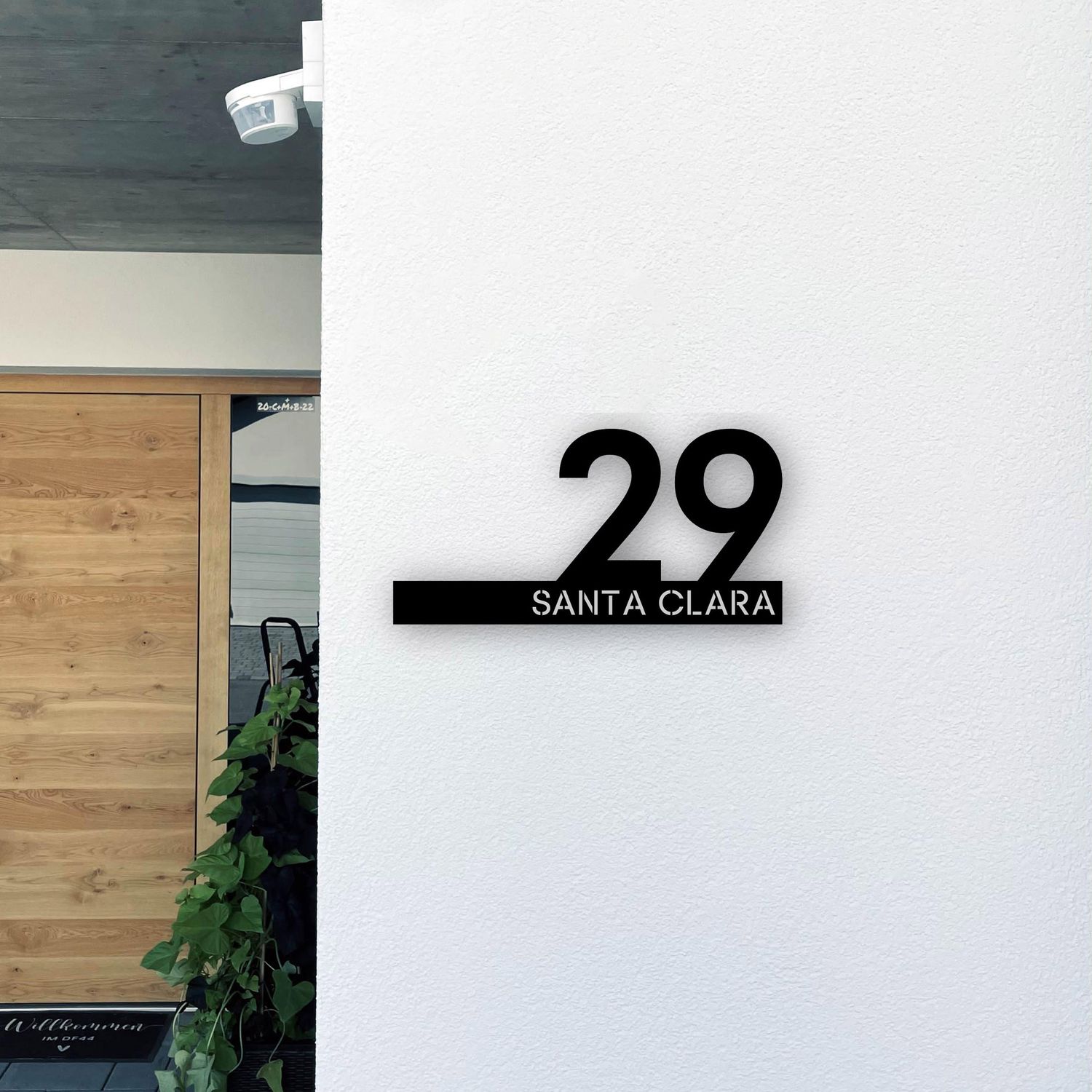 MODERN TRANSPARENT by Studio Carino - House Number Sign