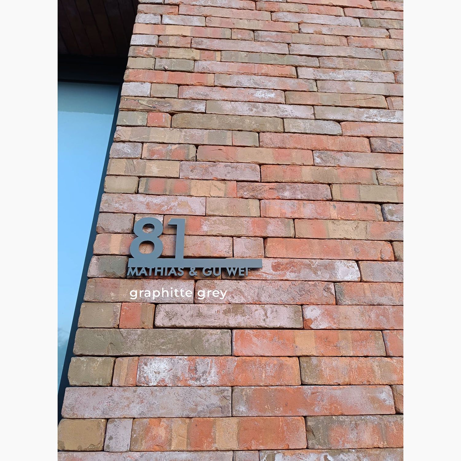ELEGANT by Studio Carino - House Number Sign