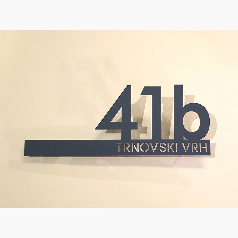 MODERN TRANSPARENT by Studio Carino - House Number Sign