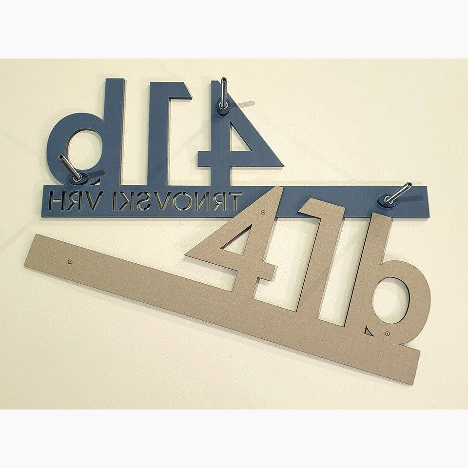 MODERN TRANSPARENT by Studio Carino - House Number Sign