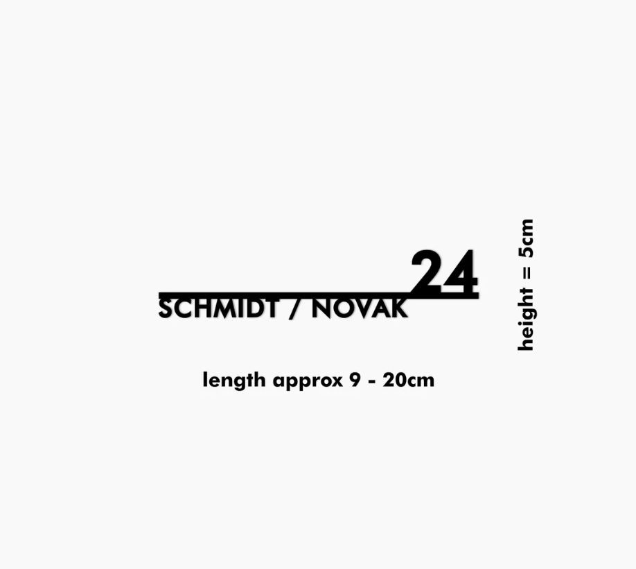 MODERN MINI by Studio Carino - Address Sign