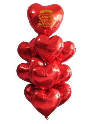 Hearts Helium Balloon Bouquet