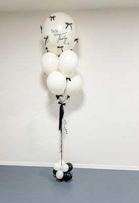 Bow Personalized Helium Balloon Bouquet