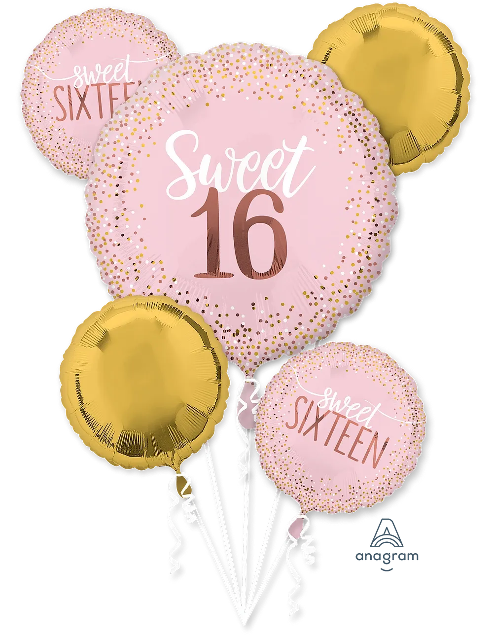 Sweet 16 Blush Balloon Bouquet
