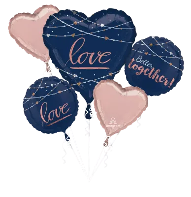 Navy Wedding Balloon Bouquet