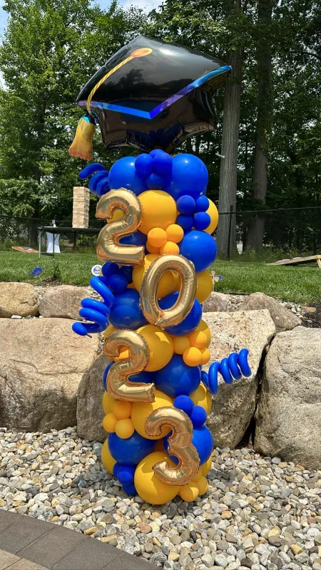 Graduation Balloon Column