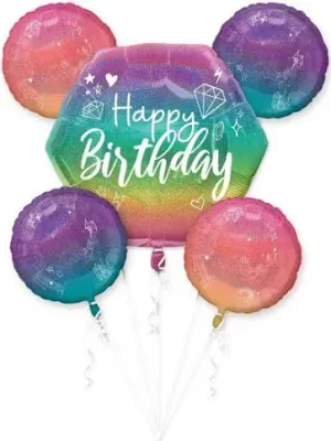 Sparkle Birthday Balloon Bouquet