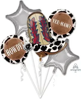 Howdy-Cowboy Theme Balloon Bouquet