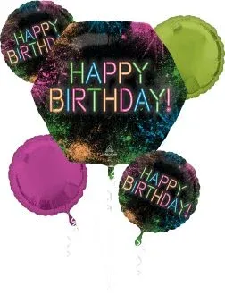 Glow Birthday Balloon Bouquet
