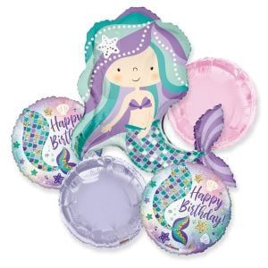 Purple Mermaid Balloon Bouquet